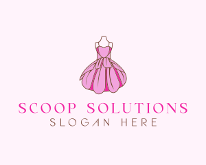 Feminine Fashion Dress logo design