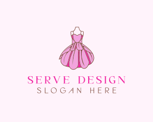 Feminine Fashion Dress logo design