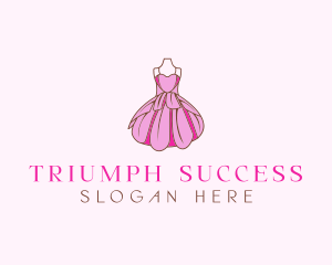 Feminine Fashion Dress logo design