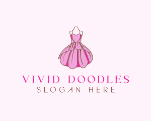 Feminine Fashion Dress logo design