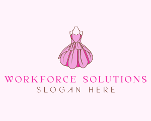 Feminine Fashion Dress logo design