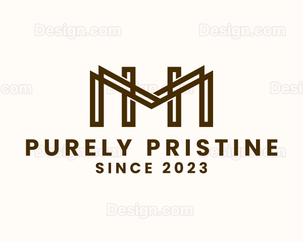 Minimalist Modern Letter M Logo