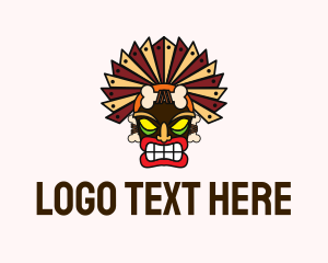 Tribal Tiki Headdress logo