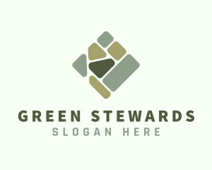 Green Floor Tiling logo design