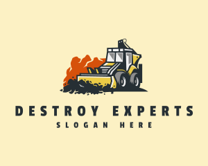  Bulldozer Construction Demolition logo