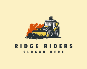  Bulldozer Construction Demolition logo design