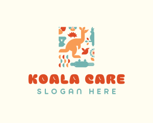 Cute Animal Nursery logo design