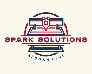 Industrial Laser Machine logo design