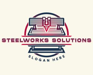 Industrial Laser Machine logo design