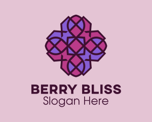 Geometric Flower Pattern logo design