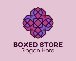 Geometric Flower Pattern logo design