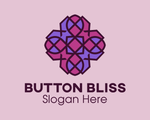 Geometric Flower Pattern logo design