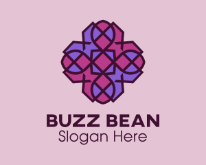 Geometric Flower Pattern logo design