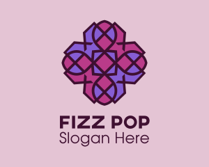 Geometric Flower Pattern logo design