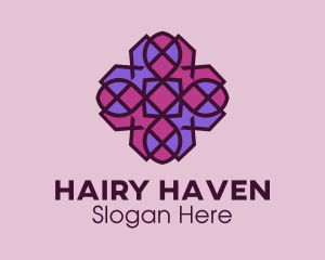 Geometric Flower Pattern logo design