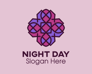 Geometric Flower Pattern logo design