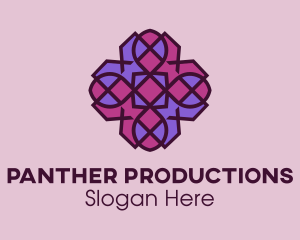 Geometric Flower Pattern logo design