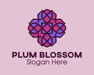 Geometric Flower Pattern logo design