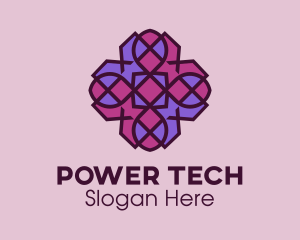 Geometric Flower Pattern logo