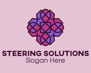 Geometric Flower Pattern logo design