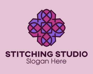 Geometric Flower Pattern logo design