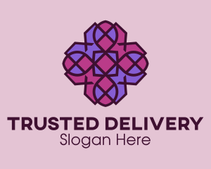 Geometric Flower Pattern logo design