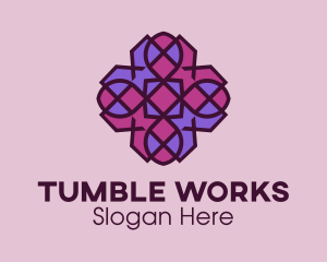 Geometric Flower Pattern logo design