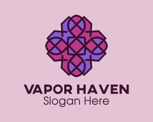 Geometric Flower Pattern logo design