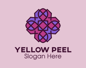 Geometric Flower Pattern logo design