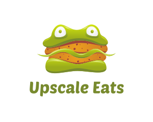 Frog Sandwich Burger logo design