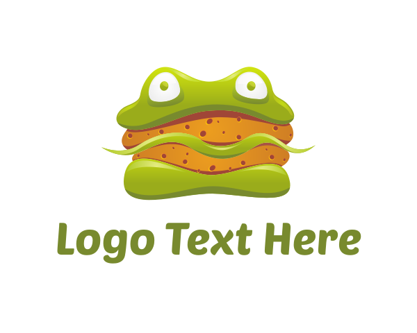 Green Frog logo example 1