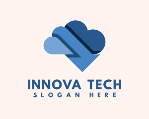 Cloud Arrow Tech logo design