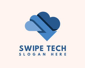 Cloud Arrow Tech logo design