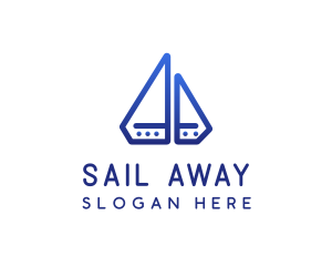 Diamond Boat Sail logo design