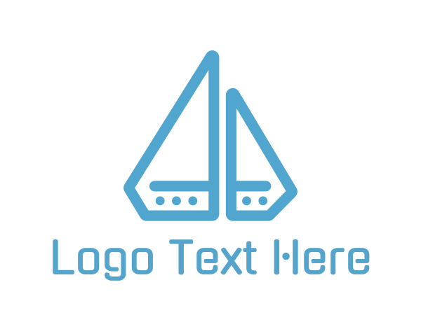 Blue Ship logo example 4