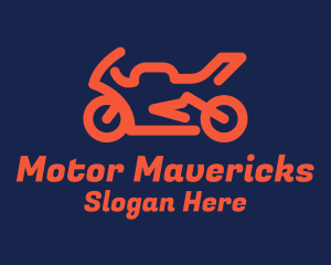 Motorcycle Racing Sports  logo design