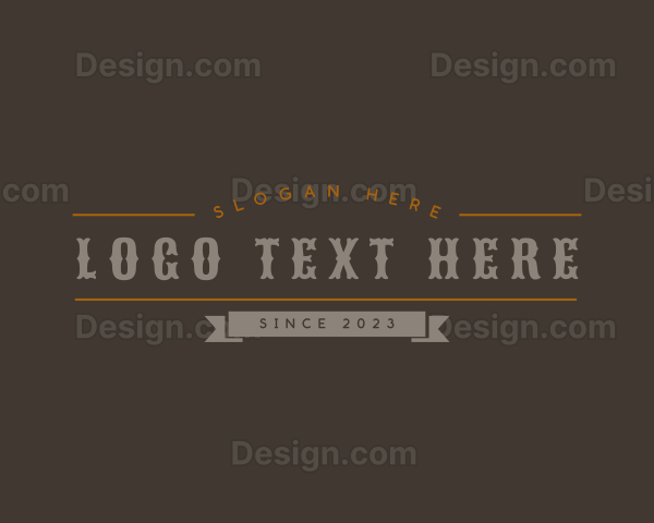 Rustic Bar Business Logo