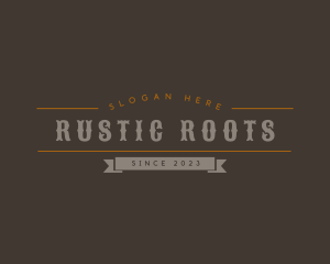 Rustic Bar Business logo design