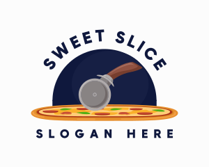 Pizza Cutter Restaurant logo design