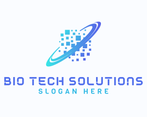 Pixelated Software Tech logo design