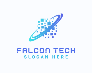 Pixelated Software Tech logo design