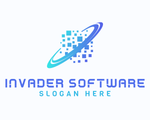 Pixelated Software Tech logo design