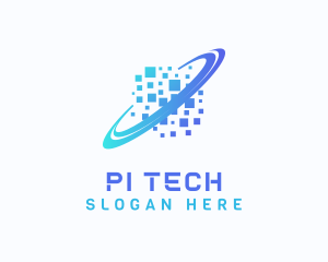 Pixelated Software Tech logo design