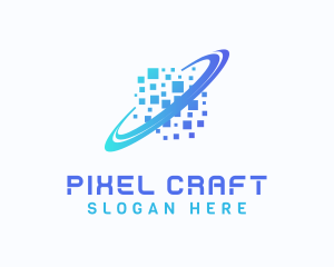 Pixelated Software Tech logo design