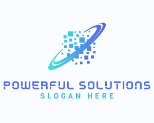 Pixelated Software Tech logo design