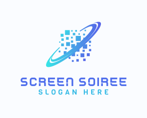 Pixelated Software Tech logo design