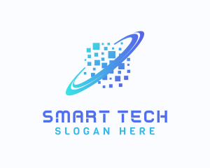 Pixelated Software Tech logo design