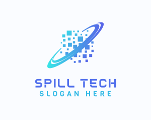 Pixelated Software Tech logo design