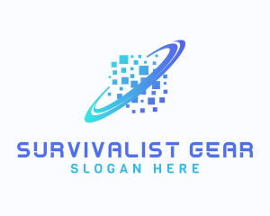 Pixelated Software Tech logo design