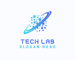 Pixelated Software Tech logo design